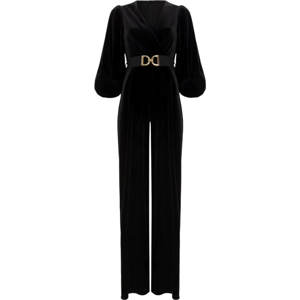 Phase Eight Myleen Black Velvet Jumpsuit